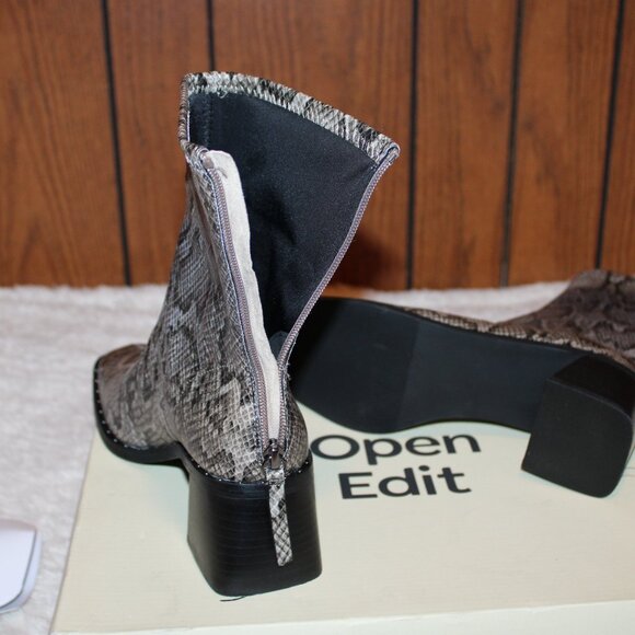 Open Edit "GIAH" Snake print short boots Sz 7 and Sz 8 avail. - Picture 8 of 12